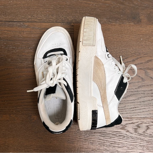 White and Black Puma Sneakers - Picture 7 of 13